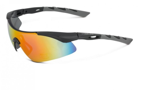 XLC Sonnenbrille Komodo SG C09 Rahmen schwarz grau Gläser verspiegelt