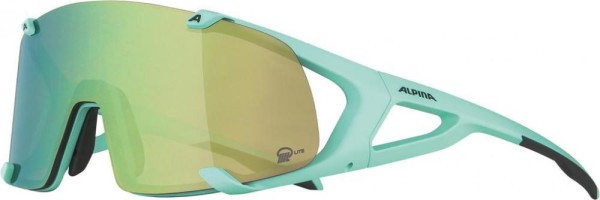 Alpina Sonnenbrille Hawkeye S Q-Lite Rah. türkis matt Glas grün versp. Kat.3
