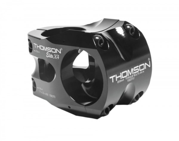 A-Head Vorbau Thomson Elite X4  schwarz 1-1/8" x 0&#176; x 32mm x 35 mm Lenkerkl.
