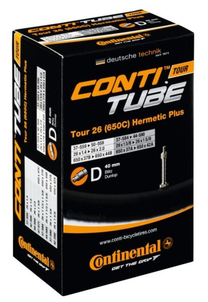 Schlauch Continental Conti Tour 26 Hermetic Plus 26x1 1/8-1.75" 37/47-559/590 DV 40mm