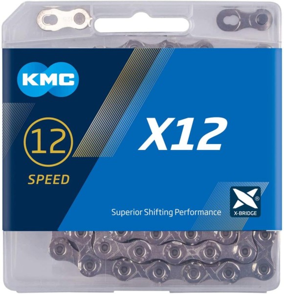 Kette KMC X12 silber für 12-fach 126-Glieder Nickel beschichtet inkl. MissingLink