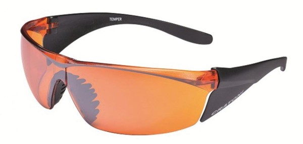 Sonnenbrille Cratoni Temper schwarz matt, Glas orange