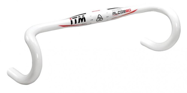 Rennlenkerbügel ITM Alcor 80 Wing wht &#216;31,8 mm,440mm, Alu 6061 weiß lackiert