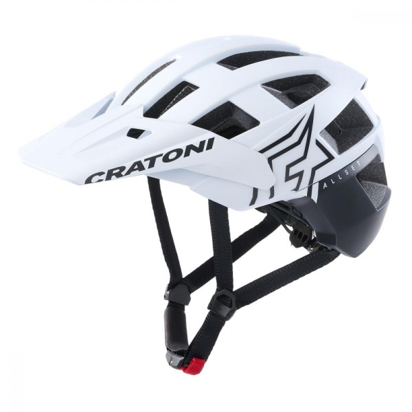 Cratoni Helm AllSet Pro MTB weiß/schwarz matt Gr. M/L 58-61 cm
