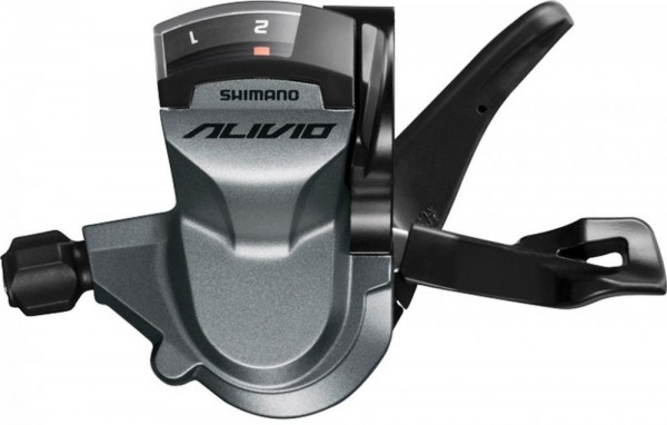 Schalthebel Shimano Alivio SLM4010 2-fach, links, 1800mm, Rapidfire,sw./si.