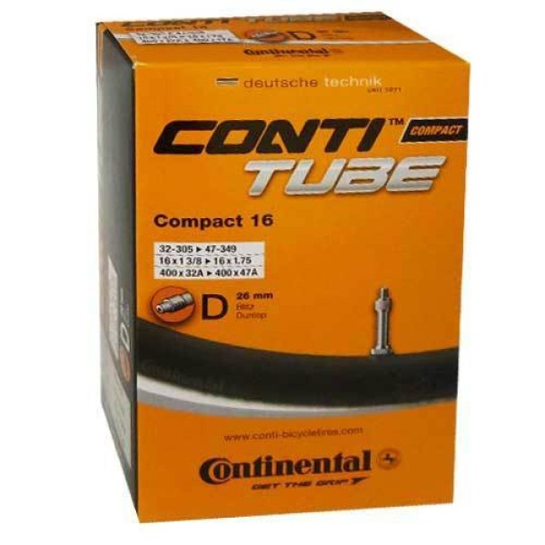 Schlauch Continental Conti Compact 16 16x1 1/4-1.75" 32/47-305/349 DV 26mm
