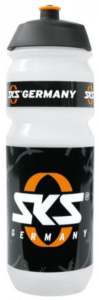 Trinkflasche SKS Large Kunststoff 750 ml, transparent mit SKS Logo
