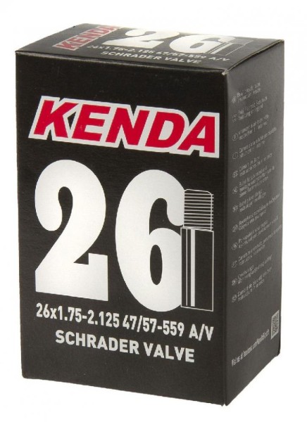 Kenda Bereifung Schlauch MTB AV 26x1,75-2,125