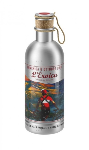 Trinkflasche Elite L'Eroica 600ml, Aluminium, 6 Ottobre 2019