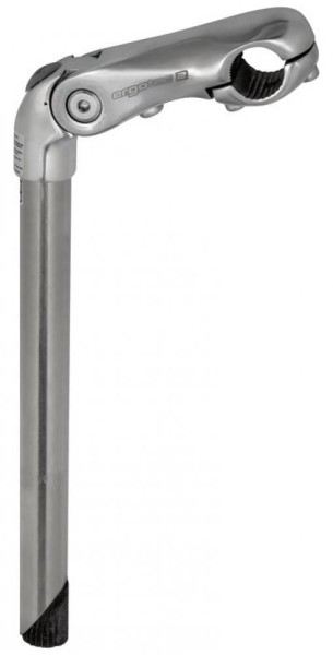 Ergotec Vorbau Kobra Vario SL110mm Alu -10/+50&#176; silber 1 1/8" &#216; 25,4mm