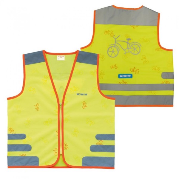Sicherheitsweste Wowow Nutty Jacket für Kinder gelb mit Refl.-Streifen - Größe: XS