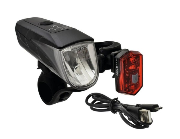 Büchel LED-Batterie-Beleuchtungs-Set BLC 710 schwarz StVZO