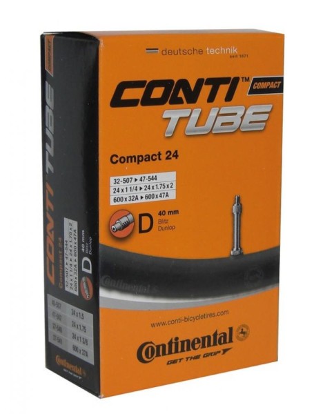 Schlauch Continental Conti Compact 24 24x1 1/4-1.75" 32/47-507/544 DV 40mm