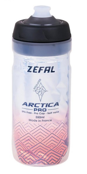 Zefal Trinkflasche Arctica Pro 55 550 ml silver red Flasche