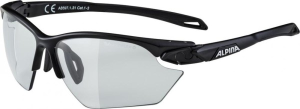 Sonnenbrille Alpina Five HR S VL+ Rahmen black matt Glas black