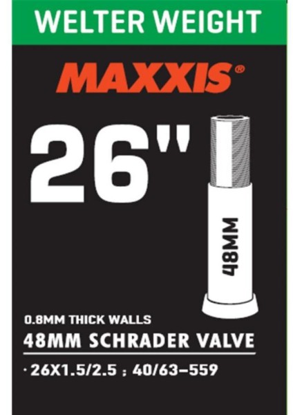 Schlauch Maxxis WelterWeight 26x1.50-2.50" (40-63/559) AV 48mm