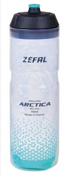 Trinkflasche Zefal Arctica 75 750ml, silver-caribbean green Flasche