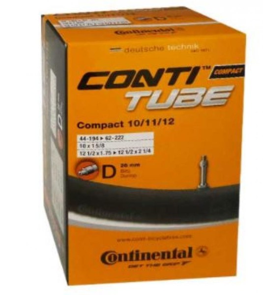 Continental Schlauch Conti 44-62/194-222 5Compact 10/11/12 Zoll DV 26mm
