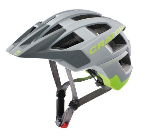 Cratoni Helm AllSet MTB grau/neongelb matt Gr. M/L 58-61 cm