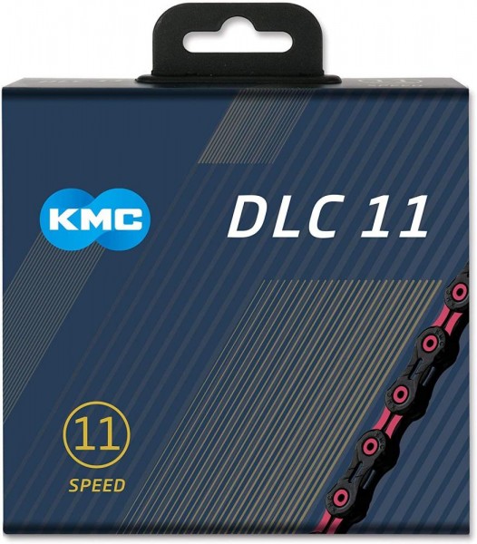 KMC Kette DLC 11 schwarz/pink, 11s/118 Gl