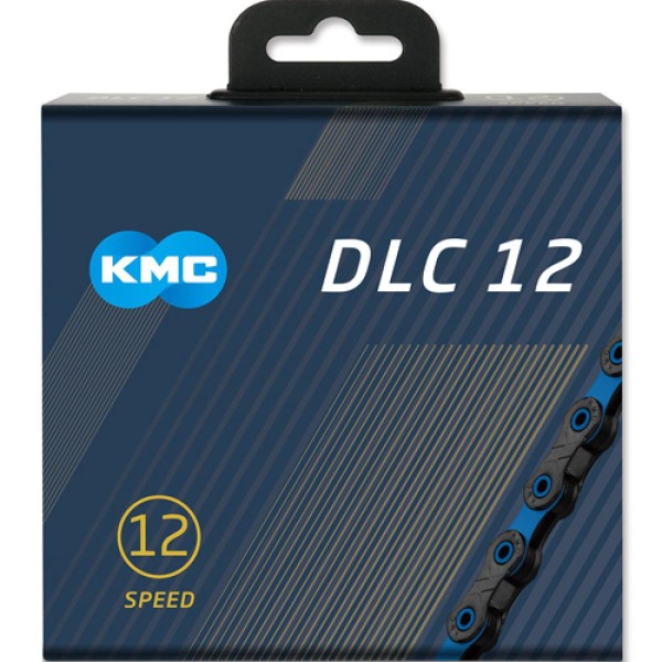 Kette KMC DLC12 12-fach, 126 Glieder, schwarz/blau, Box