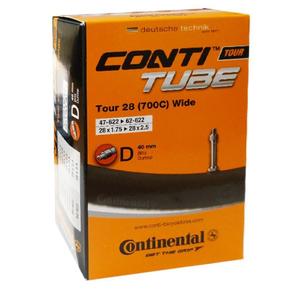 Schlauch Continental Conti 28x1.75-2.40" 47-62/622 D40, TOUR 28 wide DV 40mm