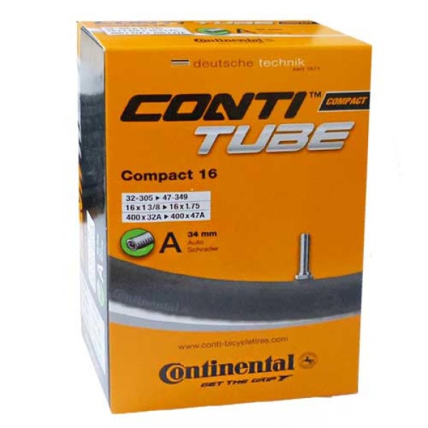 Schlauch Continental Conti 16x1.25-1.75" 32-47/305-349 A34, Compact 16 AV 34mm