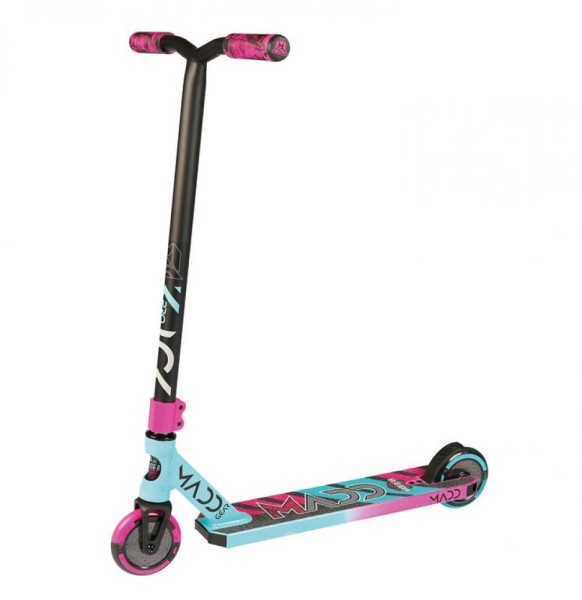Stuntscooter Madd Kick Pro teal/pink Rolle 110mm