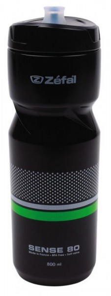 Trinkflasche Zefal Sense M80 800ml/27oz Höhe 229mm schwarz(weiß/grün) Flasche