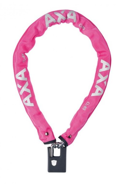 Axa Kettenschloss Clinch CH85 Plus Länge 85 cm Stärke 6,0 mm rosa