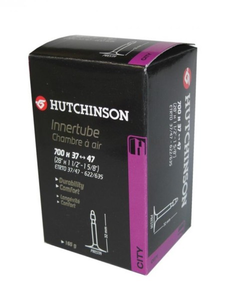 Schlauch Hutchinson Standard 350 x 28/42A  franz.-Ventil 32 mm