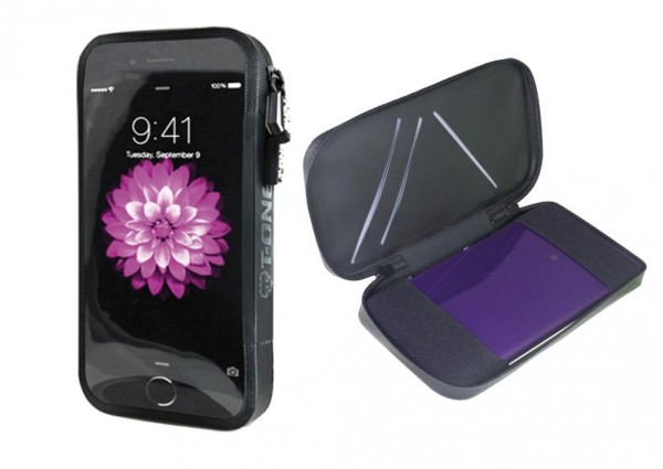 Smartphonetasche T-One Shell Nylon, schwarz, 150x79x10 mm