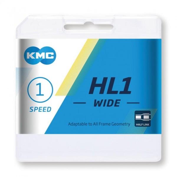 Kette KMC HL1 Wide Silber 1/2 x 1/8, 100 Glieder, 9,4mm