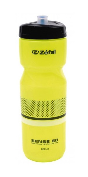 Trinkflasche Zefal Sense M80 800ml/27oz Höhe 229mm neon gelb(sw/weiß) Flasche