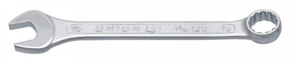 Ringgabelschlüssel Unior kurz, gekröpft 19mm, Länge 210mm, 125/1