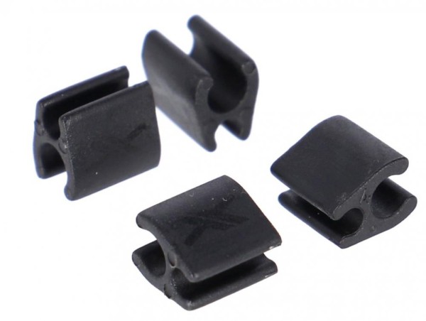 XLC Kabelclip für Di2 BR-X121 &#216;2,5mm Kabel, &#216;4mm Aussenhülle 4er Set