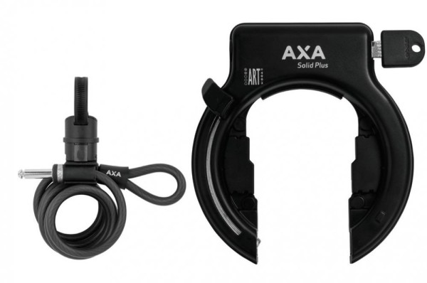 Axa Rahmenschloss Axa Solid Plus schwarz inkl. Newton PL150 