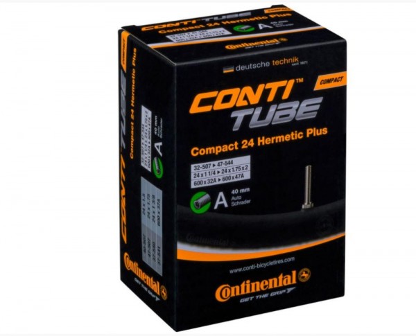 Schlauch Continental Conti 24x1.90-2.50 Zoll 50-62/507  A40, Hermetic Plus 24 wide AV 40mm