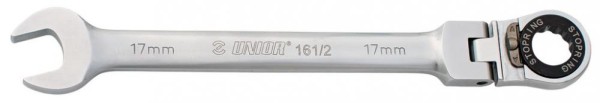 Gelenkgabelratschenringschlüssel Unior 19mm, Länge 251mm, 161/2